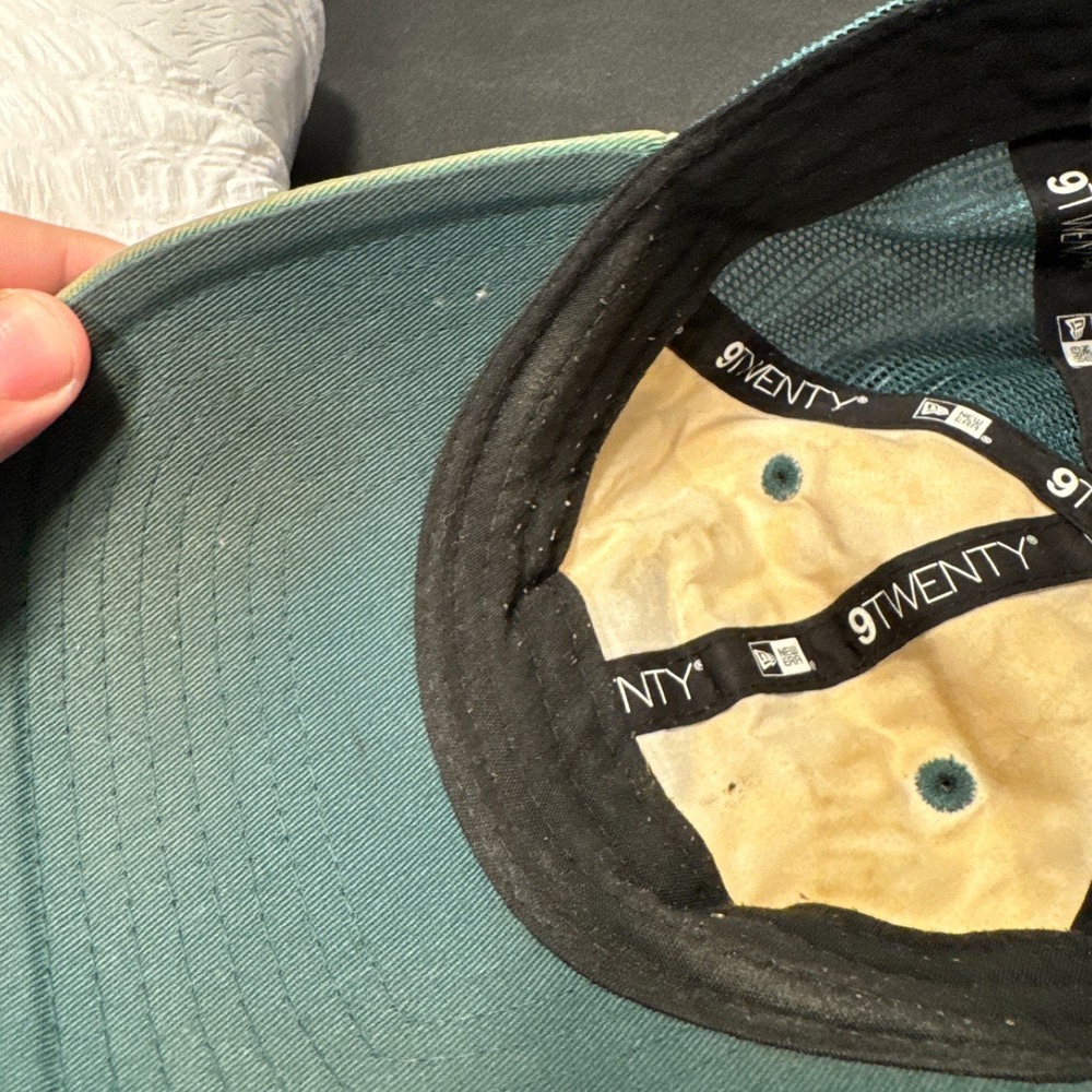 Vintage Philadelphia Eagles Hat Cap Green New Era Mesh Back Snap Back Football - Picture 7 of 11